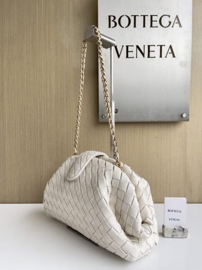  Bottega Veneta Teen Lauren 1980 With Chain Bag Sea salt #3716 - Image 2
