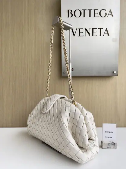  Bottega Veneta Teen Lauren 1980 With Chain Bag Sea salt #3716 - Image 2