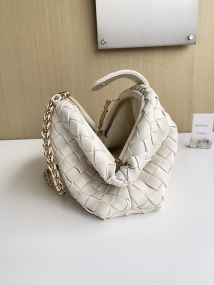  Bottega Veneta Teen Lauren 1980 With Chain Bag Sea salt #3716 - Image 3