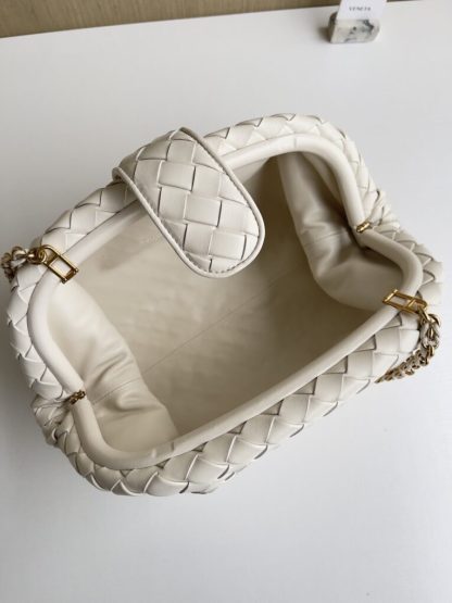  Bottega Veneta Teen Lauren 1980 With Chain Bag Sea salt #3716 - Image 4