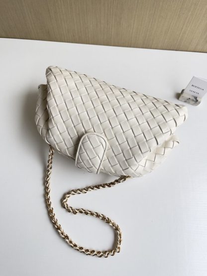  Bottega Veneta Teen Lauren 1980 With Chain Bag Sea salt #3716 - Image 6
