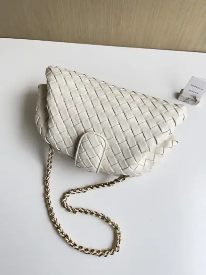 Bottega Veneta Teen Lauren 1980 With Chain Bag Sea salt #3716 - Image 6