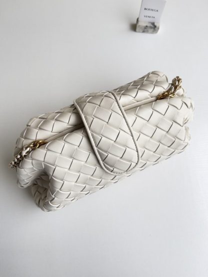  Bottega Veneta Teen Lauren 1980 With Chain Bag Sea salt #3716 - Image 8