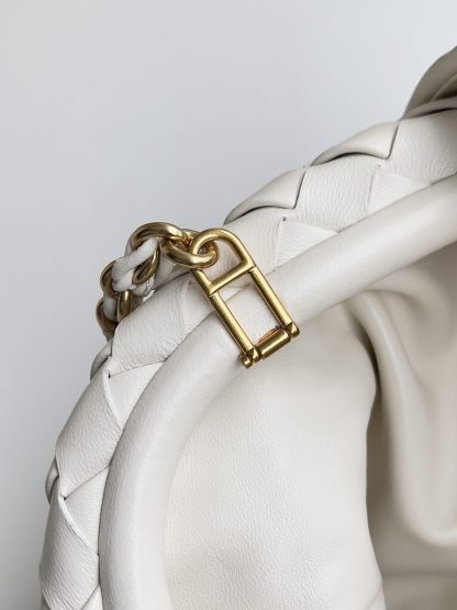  Bottega Veneta Teen Lauren 1980 With Chain Bag Sea salt #3716 - Image 9