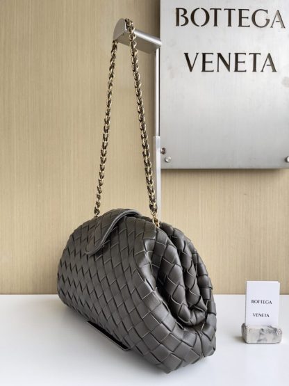  Bottega Veneta Teen Lauren 1980 With Chain Bag Kaki #3707 - Image 9