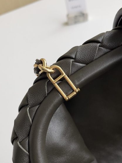  Bottega Veneta Teen Lauren 1980 With Chain Bag Kaki #3707 - Image 5