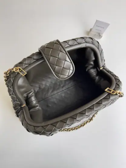  Bottega Veneta Teen Lauren 1980 With Chain Bag Kaki #3707 - Image 6