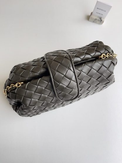  Bottega Veneta Teen Lauren 1980 With Chain Bag Kaki #3707 - Image 7