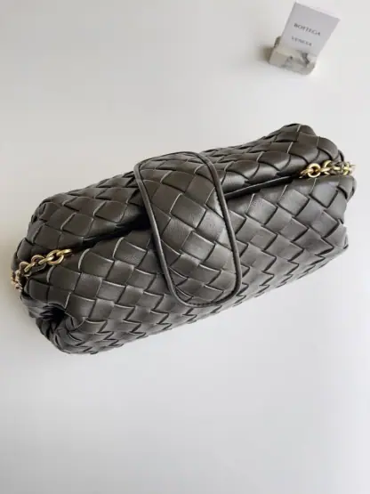  Bottega Veneta Teen Lauren 1980 With Chain Bag Kaki #3707 - Image 7
