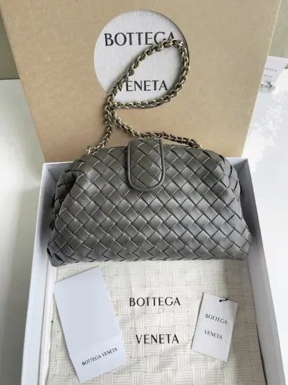  Bottega Veneta Teen Lauren 1980 With Chain Bag Kaki #3707 - Image 8