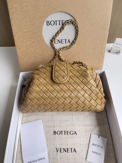  Bottega Veneta Teen Lauren 1980 With Chain Bag Dark praline #3708 - Image 2