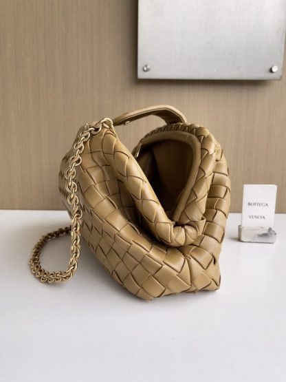  Bottega Veneta Teen Lauren 1980 With Chain Bag Dark praline #3708 - Image 5