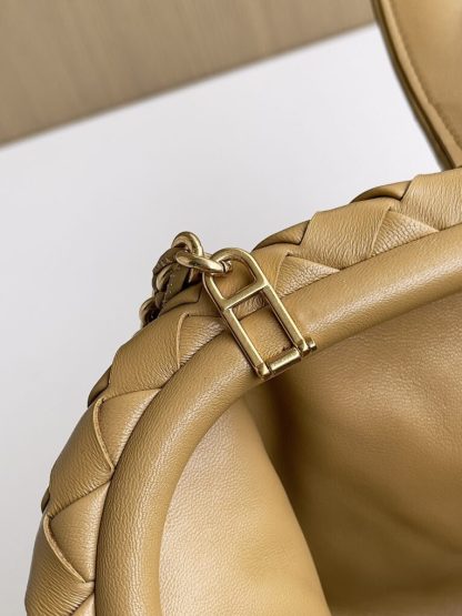  Bottega Veneta Teen Lauren 1980 With Chain Bag Dark praline #3708 - Image 7