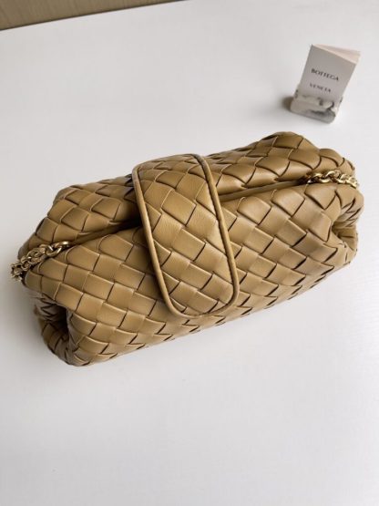 Bottega Veneta Teen Lauren 1980 With Chain Bag Dark praline #3708 - Image 8