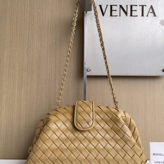 Replica Bottega Veneta Teen Lauren 1980 With Chain Bag Dark praline #3708