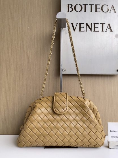 Replica Bottega Veneta Teen Lauren 1980 With Chain Bag Dark praline #3708