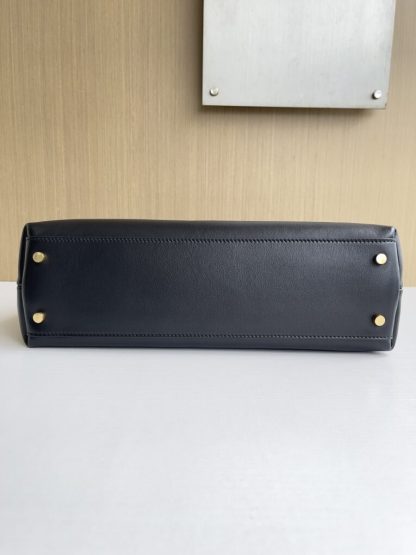  Bottega Veneta Medium Andiamo Tote Bag Black #3633 - Image 5