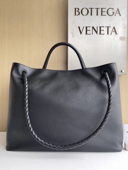  Bottega Veneta Large Andiamo Tote Bag Black #3635 - Image 5
