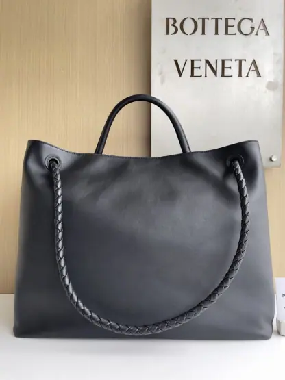  Bottega Veneta Large Andiamo Tote Bag Black #3635 - Image 5