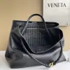  Bottega Veneta Large Andiamo Tote Bag Black #3635 - Image 7