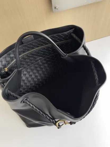 Bottega Veneta Large Andiamo Tote Bag Black #3635 - Image 2
