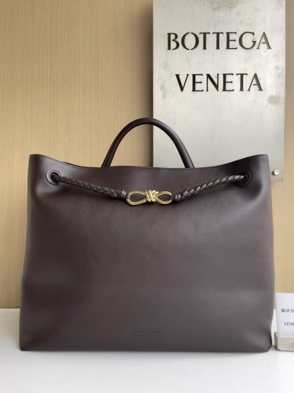 Replica Bottega Veneta Large Andiamo Tote Bag Fondant #3636