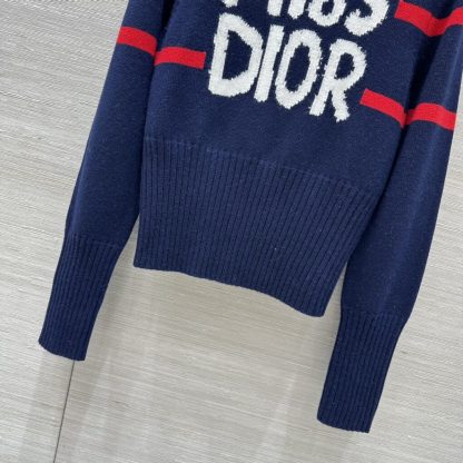  Dior DiorAlps Mock Neck Sweater Women's Miss Dior white Knit #3721 - Image 14
