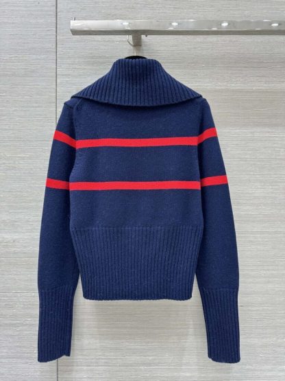  Dior DiorAlps Mock Neck Sweater Women's Miss Dior white Knit #3721 - Image 13