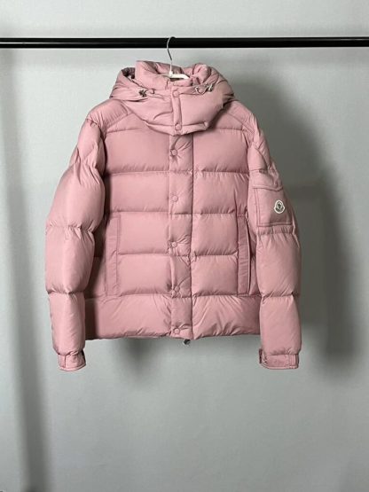  Moncler Women's MONCLER MAYA 70 SHORT DOWN JACKET LIGHT PINK 2024 #3749 - Image 4