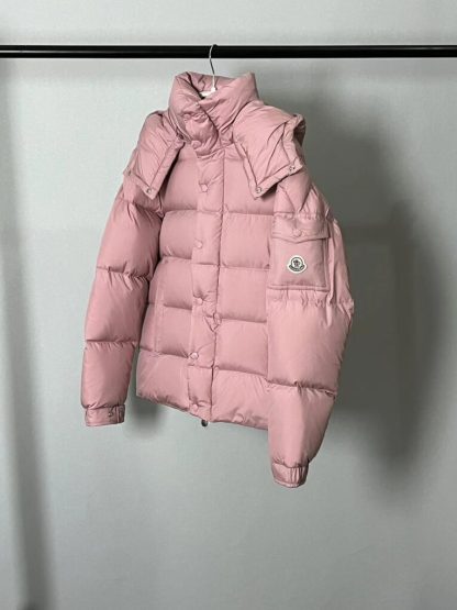  Moncler Women's MONCLER MAYA 70 SHORT DOWN JACKET LIGHT PINK 2024 #3749 - Image 7