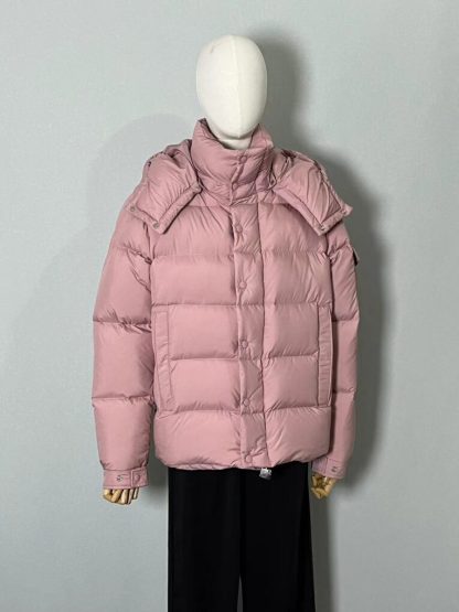 Moncler Women's MONCLER MAYA 70 SHORT DOWN JACKET LIGHT PINK 2024 #3749 - Image 3
