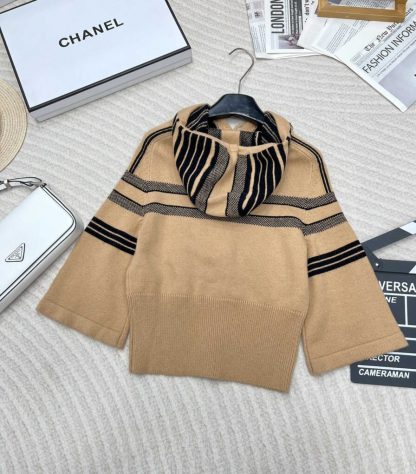  Dior DiorAlps Three-Quarter Sleeve Hooded Sweater For Women #3724 - Image 3