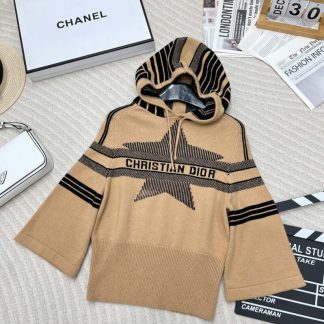 Replica Dior DiorAlps Three-Quarter Sleeve Hooded Sweater For Women #3724