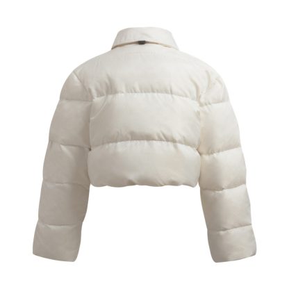  Louis Vuitton Women's Cropped Monogram Down Puffer Jacket 1AFUIJ #3738 - Image 10