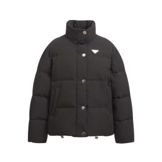 Replica Prada Women's Technical fabric down jacket Black #3741