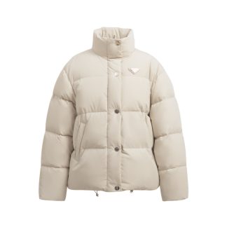 Replica Prada Women's Technical fabric down jacket Desert Beige #3740