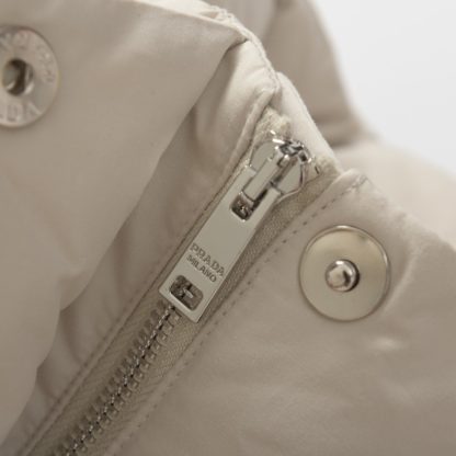  Prada Women's Technical fabric down jacket Desert Beige #3740 - Image 6