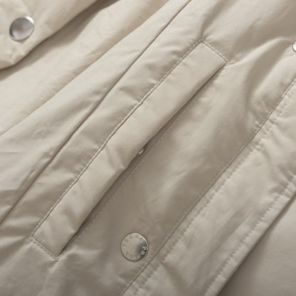  Prada Women's Technical fabric down jacket Desert Beige #3740 - Image 7