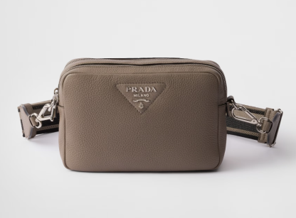Replica Prada Medium leather bag Clay Grey Shoulder bag #3808