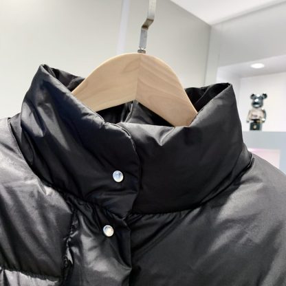  Prada Women's Re-Nylon cropped convertible down jacket Black #3844 - Image 6