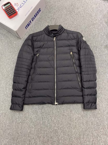 REPLICA MEN'S MONCLER AMIOT DOWN BIKER JACKET #3773 - Image 4