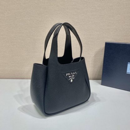  Prada Leather mini bag Black Tote #3804 - Image 7