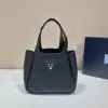 Replica Prada Leather mini bag Black Tote #3804