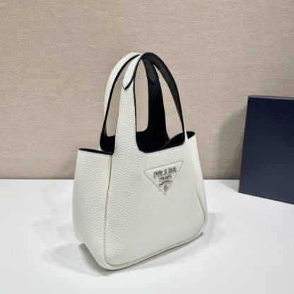  Prada Leather mini bag White Tote #3806 - Image 9