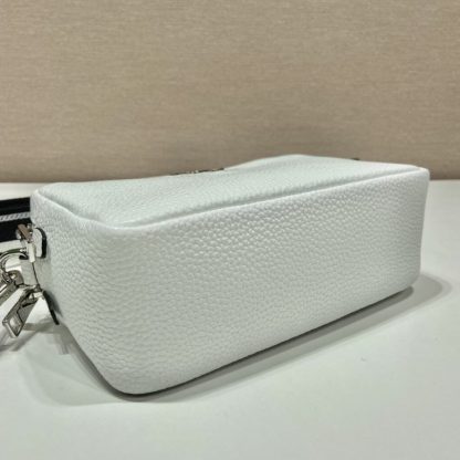 Prada Medium leather bag White Shoulder bag #3809 - Image 9