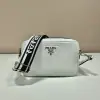  Prada Medium leather bag White Shoulder bag #3809 - Image 8
