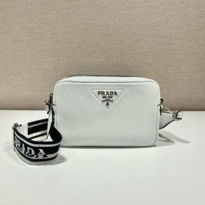  Prada Medium leather bag White Shoulder bag #3809 - Image 6
