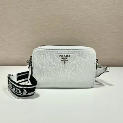  Prada Medium leather bag White Shoulder bag #3809 - Image 6