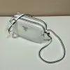  Prada Medium leather bag White Shoulder bag #3809 - Image 5