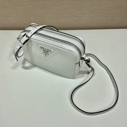  Prada Medium leather bag White Shoulder bag #3809 - Image 5